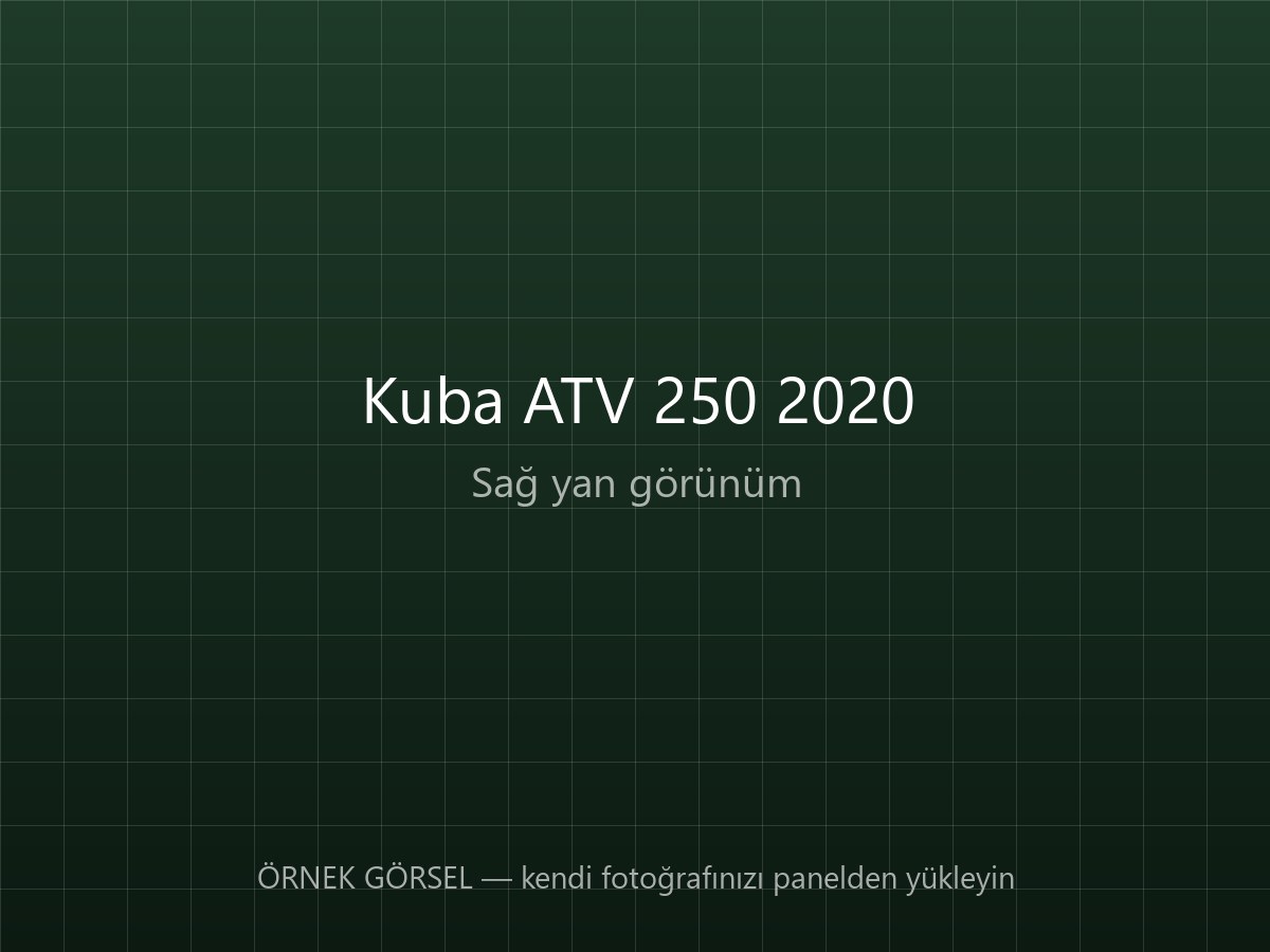 Kuba ATV 250 2020 — 3.100 km, Arazi Kullanımı