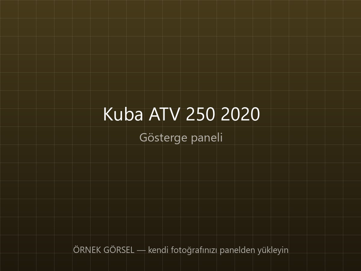 Kuba ATV 250 2020 — 3.100 km, Arazi Kullanımı